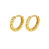Gold placer flashy starry sky car flower ear clips earrings ear clips niche popular design