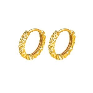Gold placer flashy starry sky car flower ear clips earrings ear clips niche popular design