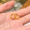 Gold placer flashy starry sky car flower ear clips earrings ear clips niche popular design