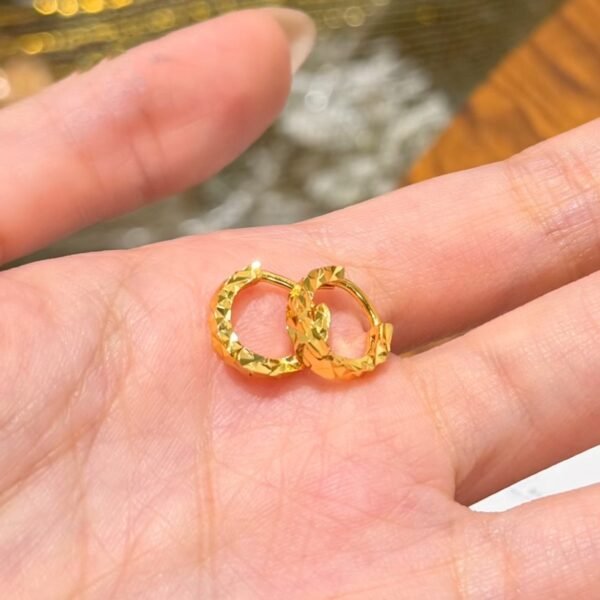 Gold placer flashy starry sky car flower ear clips earrings ear clips niche popular design